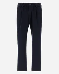 Herno Pantaloni In Easy Suit Strech Blu