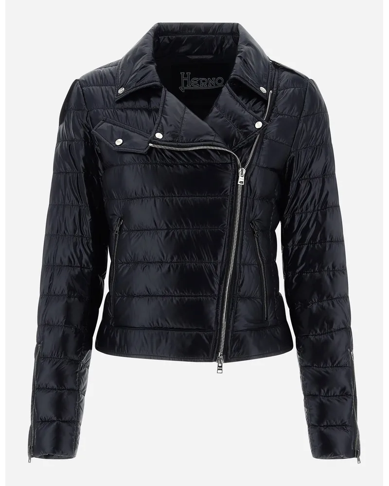 Herno Bomber In Nylon Ultralight Nero