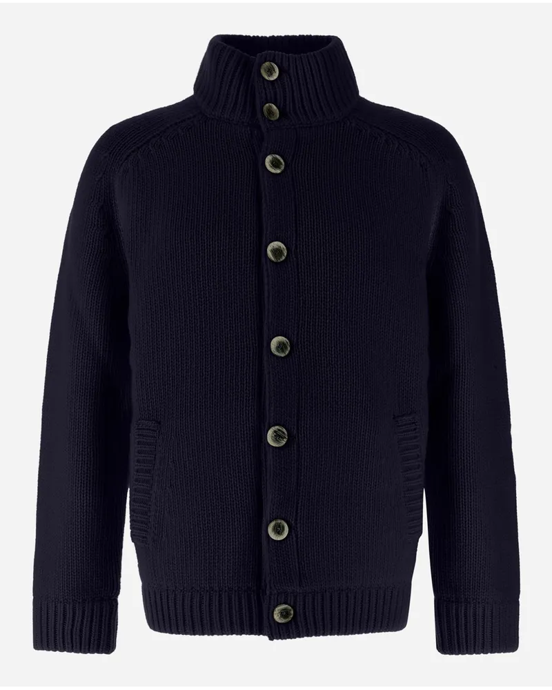 Herno Bomber Resort In Infinity Wool Blu