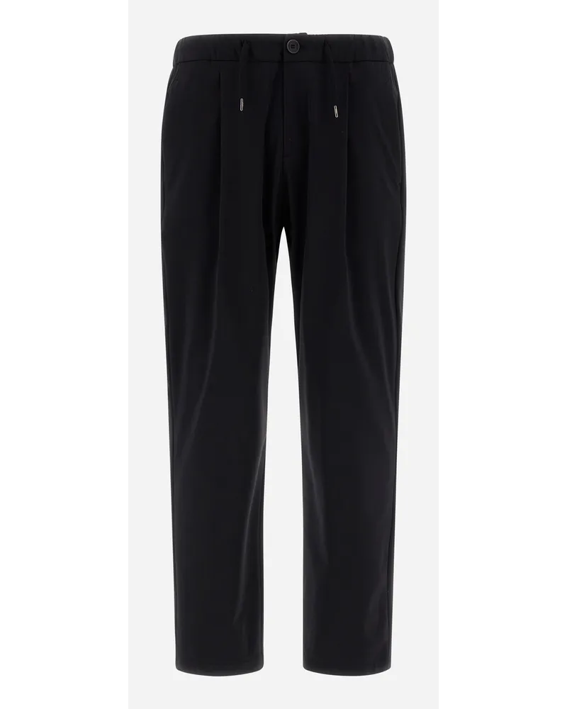Herno Pantaloni In Nylon Jersey Blu