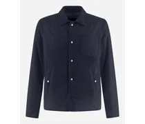 Camicia In Ecoage - Uomo Shackets Blu Nuovo