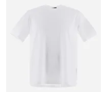 T-shirt In Superfine Cotton Stretch - Uomo T-shirt E Polo Bianco