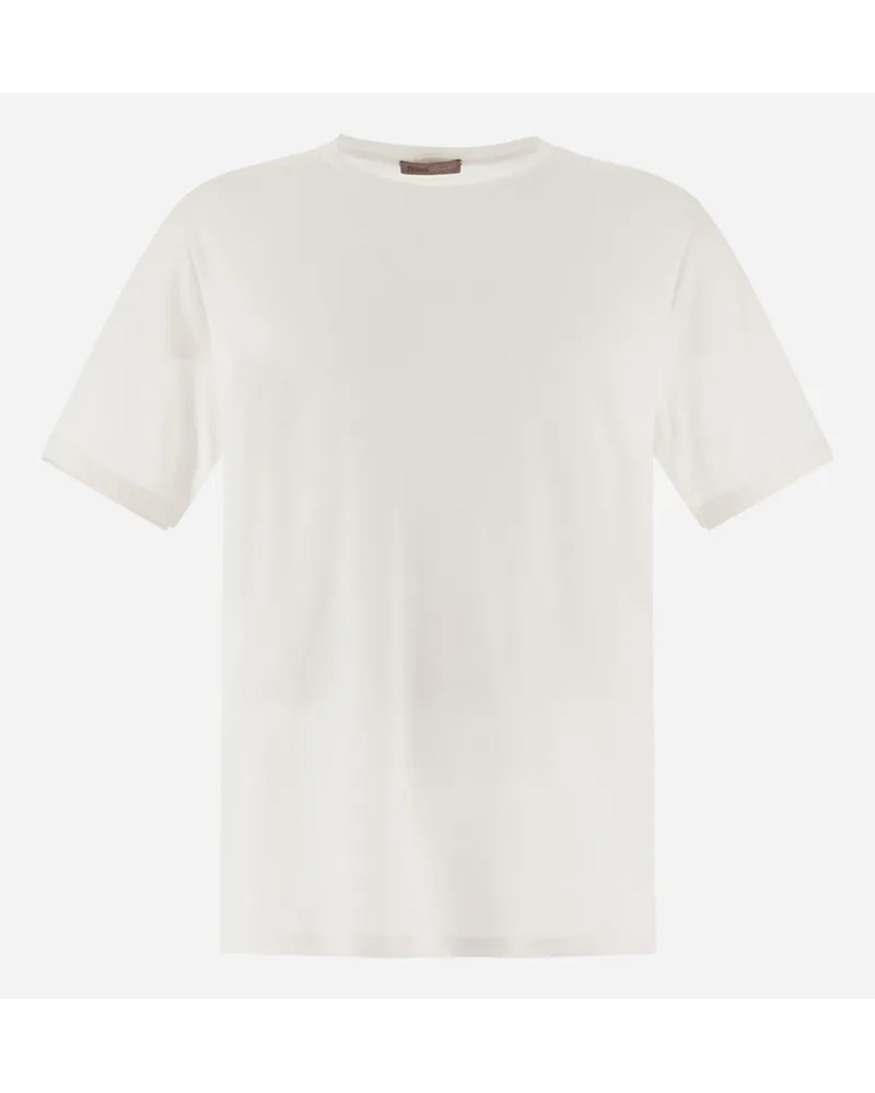 Herno T-shirt Resort In Basic Cotton Bianco