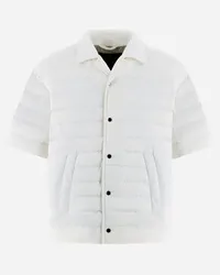 Herno Camicia Imbottita In 3d Ripstop Bianco