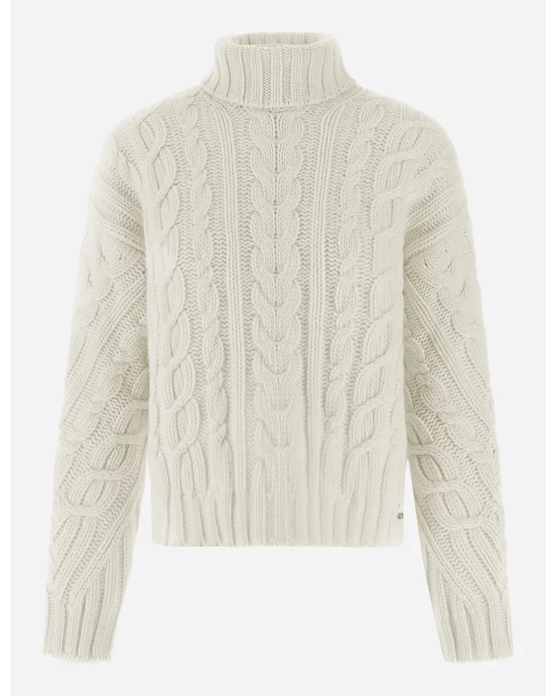 Herno Maglia Resort In Infinity Braid Bianco