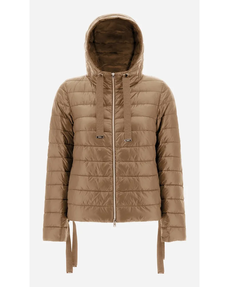 Herno Bomber In Nylon Ultralight Cammello