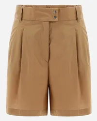 Herno Shorts In Light Cotton Stretch Sabbia