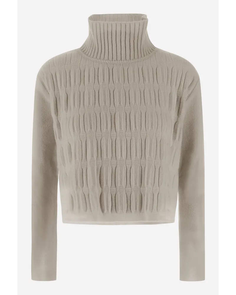 Herno Maglia Resort In Infinity 3d Avorio