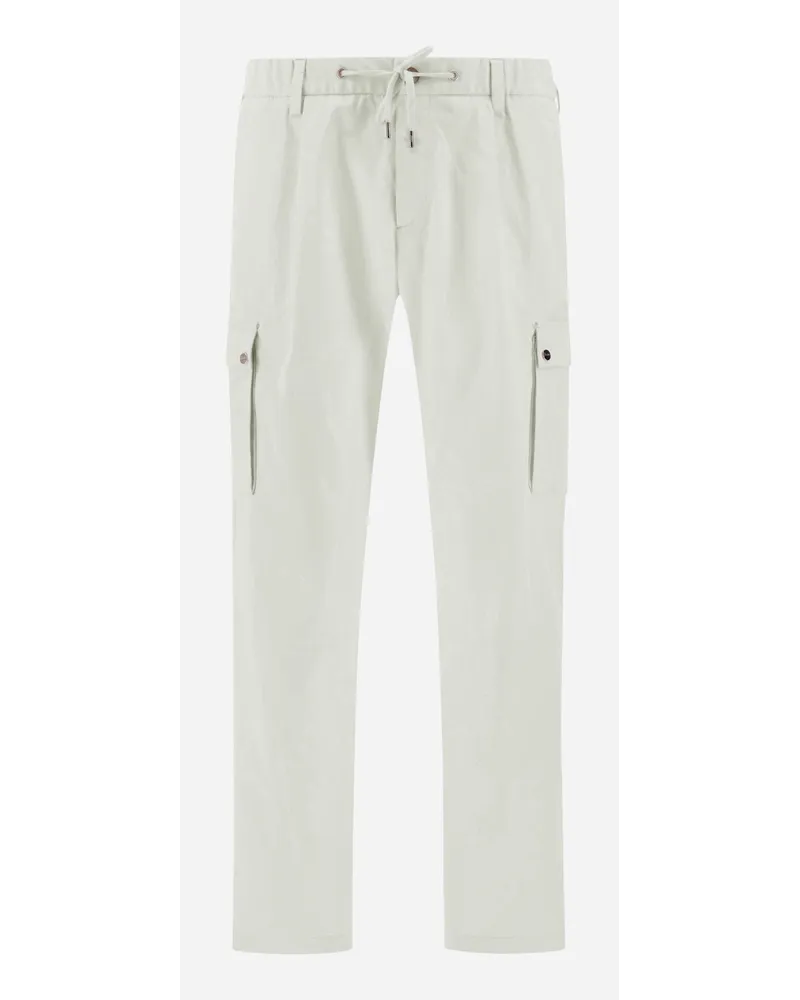 Herno Pantaloni Resort In Cotton Feel Naturale