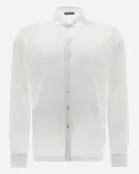 Herno Camicia In Jersey Crepe Bianco