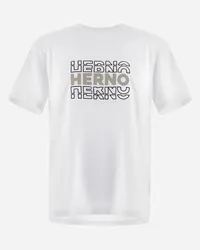 Herno T-shirt In Compact Jersey Bianco