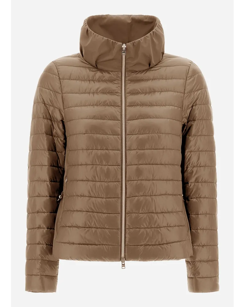Herno Bomber In Nylon Ultralight E Techno Taffetà Cammello