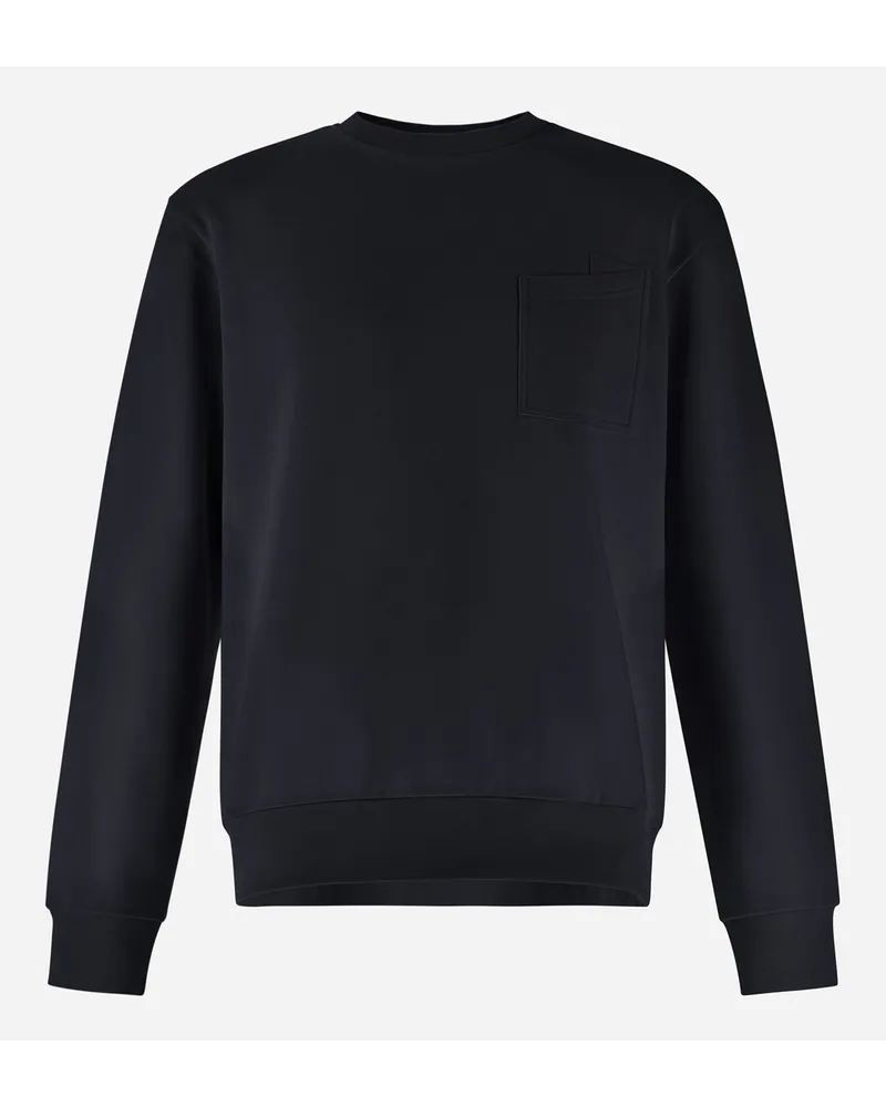 Herno Felpa Resort In Cotton Sweater Blu
