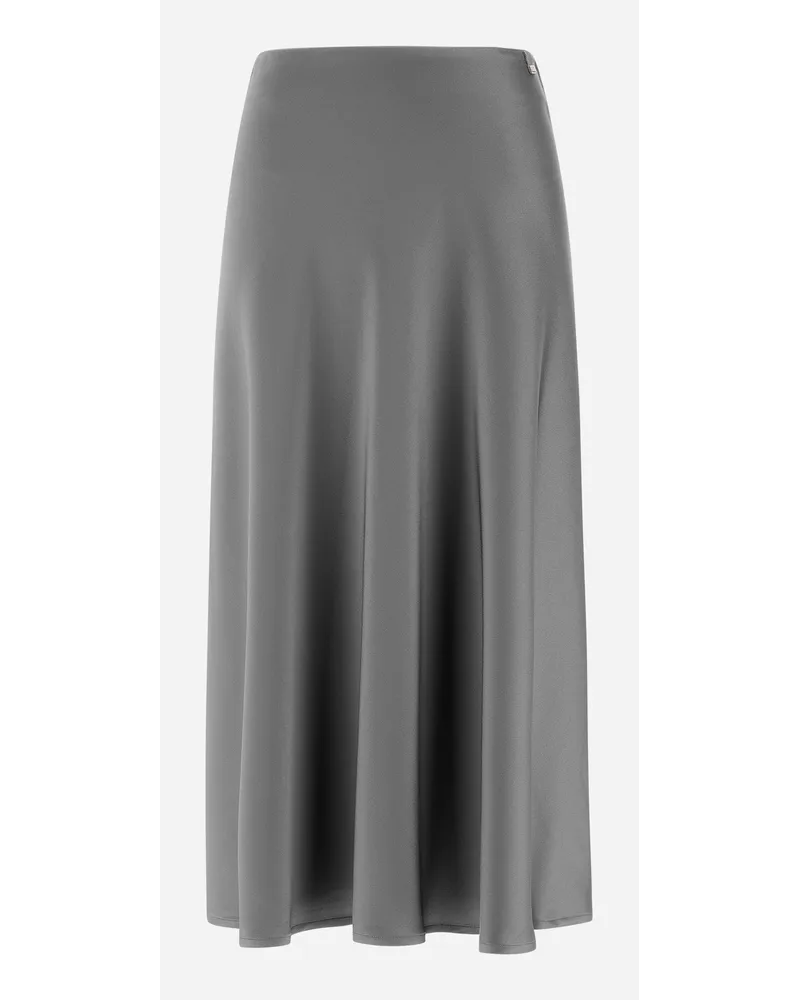 Herno Gonna Resort In Satin Effect Grigio
