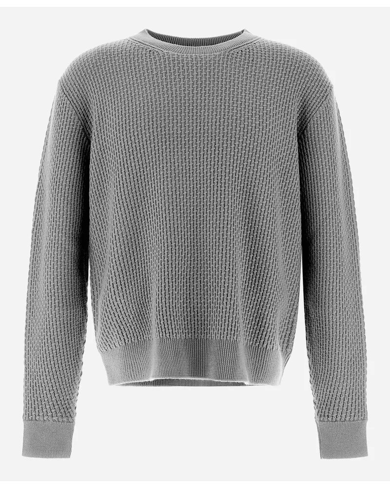 Herno Maglia Resort In Endless Operated Wool Grigio