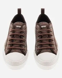 Herno Sneaker In Monogram Fango