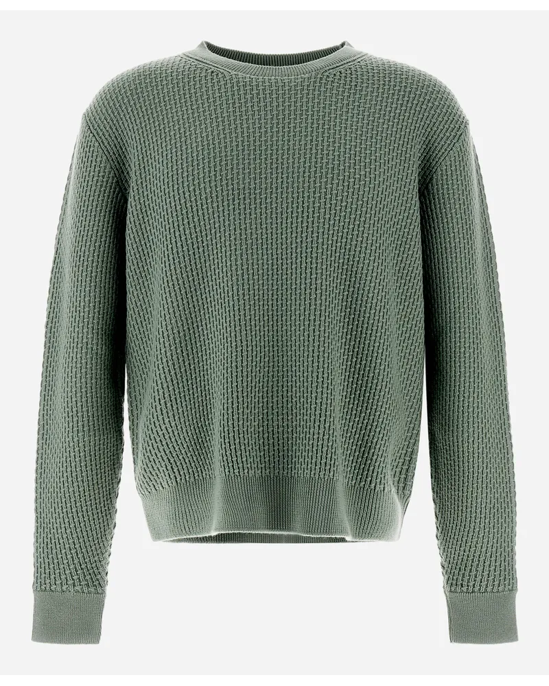 Herno Maglia Resort In Endless Operated Wool Verde