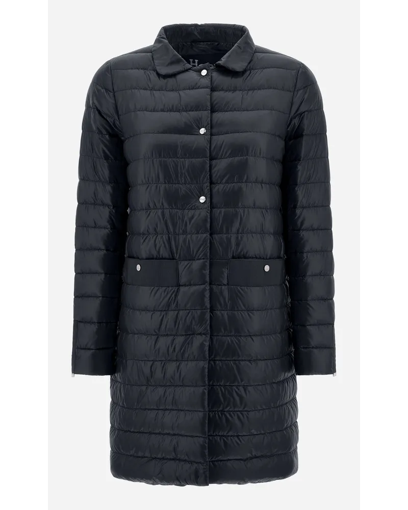 Herno Cappotto In Nylon Ultralight Blu