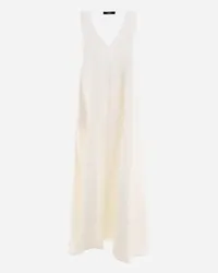 Herno Abito In Light Viscose E Spring Lace Bianco