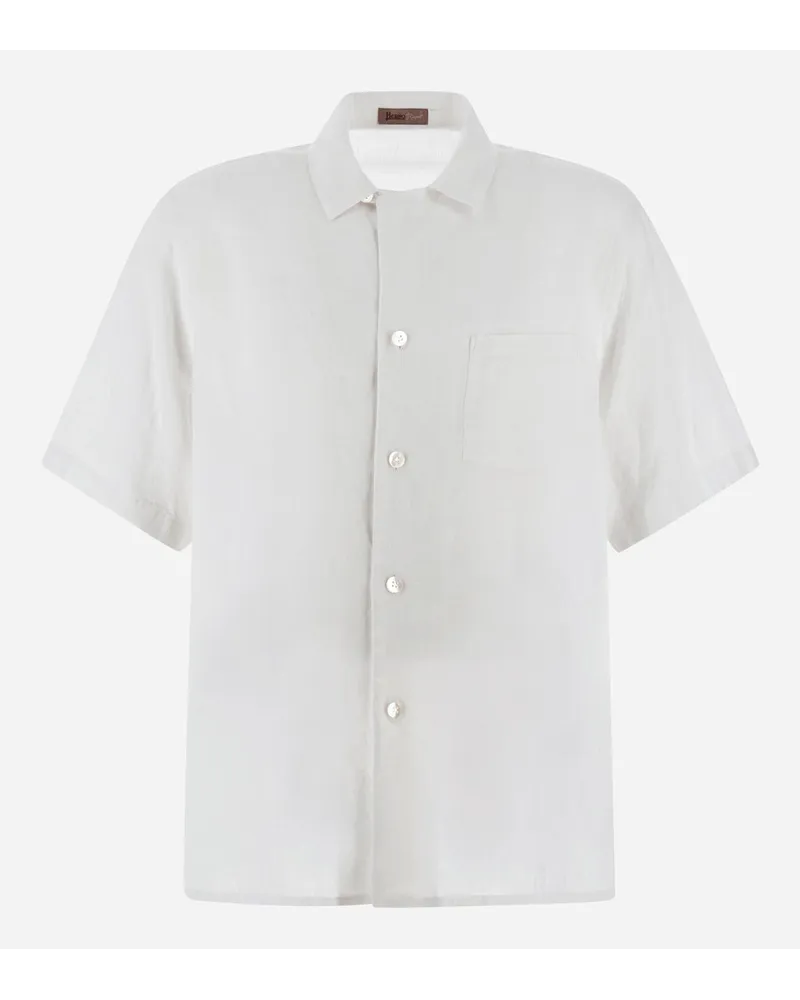 Herno Camicia Resort In Linus Bianco