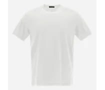 T-shirt In Jersey Crepe - Uomo T-shirt E Polo Bianco
