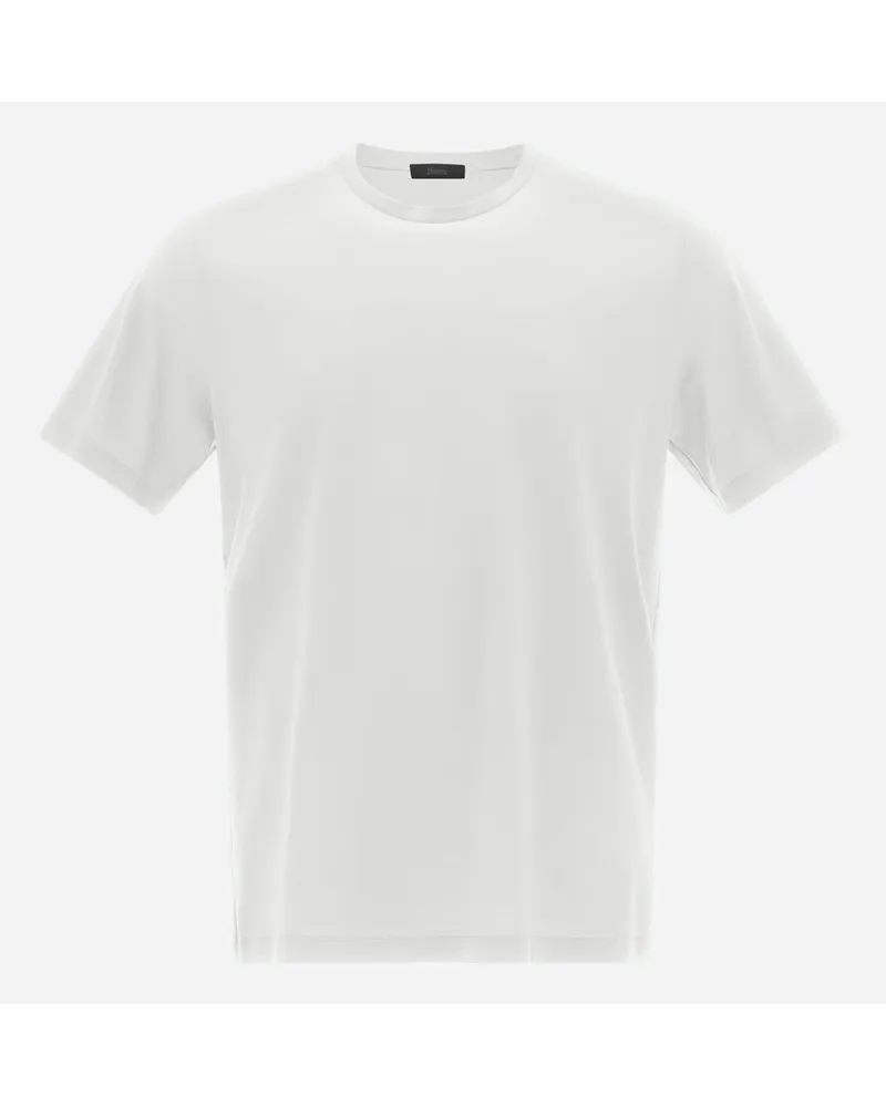 Herno T-shirt In Jersey Crepe Bianco