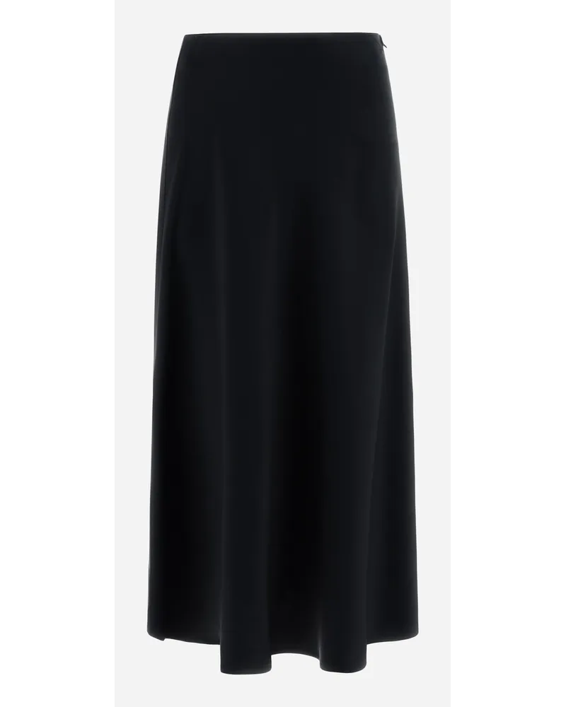 Herno Gonna Resort In Satin Effect Nero