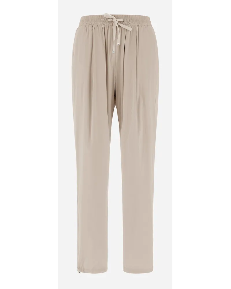 Herno Pantaloni Resort In Light Nylon Stretch Chantilly