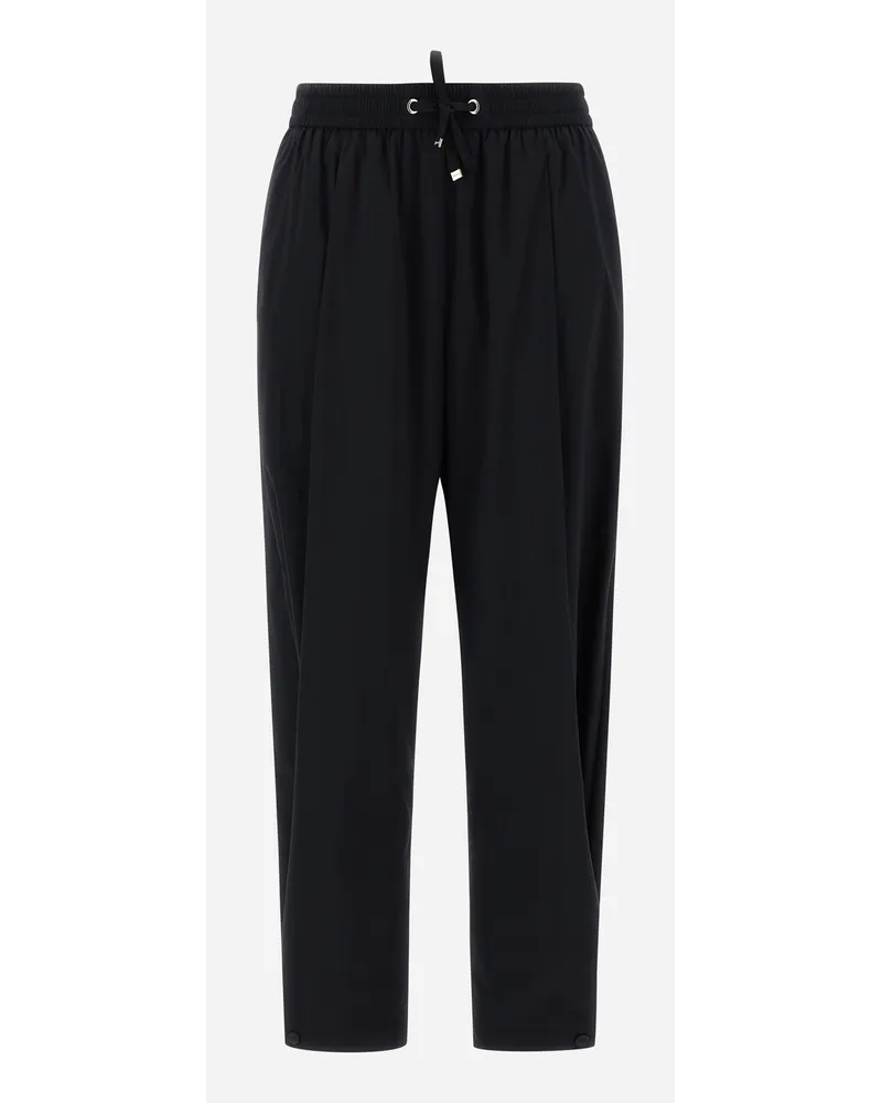 Herno Pantaloni In Light Nylon Stretch Nero