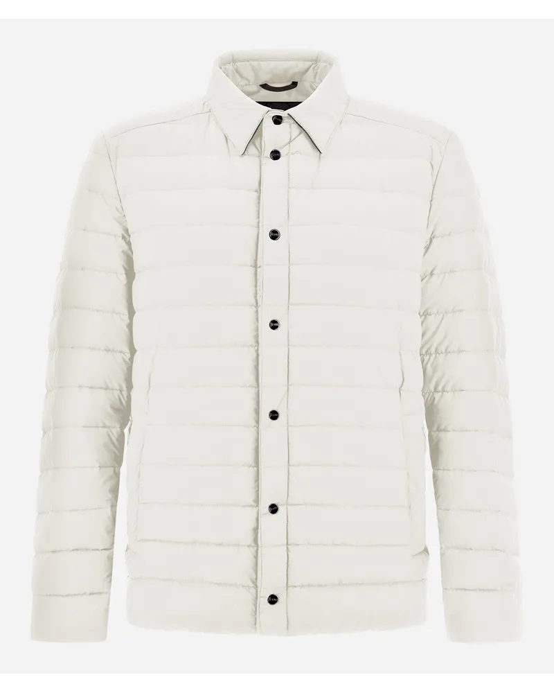 Herno Camicia Trapuntata In Ecoage Bianco
