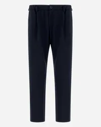 Herno Pantaloni In Vintage Cotton Blu