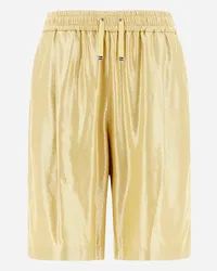 Herno Shorts In Metallic Effect Oro