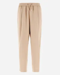 Herno Pantaloni Resort In Satin Effect Chantilly