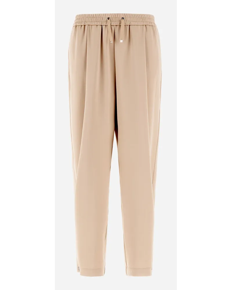 Herno Pantaloni Resort In Satin Effect Chantilly