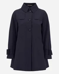 Herno Trench In Delon E Monogram Blu