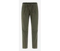 Pantaloni In Light Cotton Stretch - Uomo Pantaloni Militare Chiaro