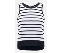 Top In Endless Viscose Stripes - Donna T-shirt Blu Navy