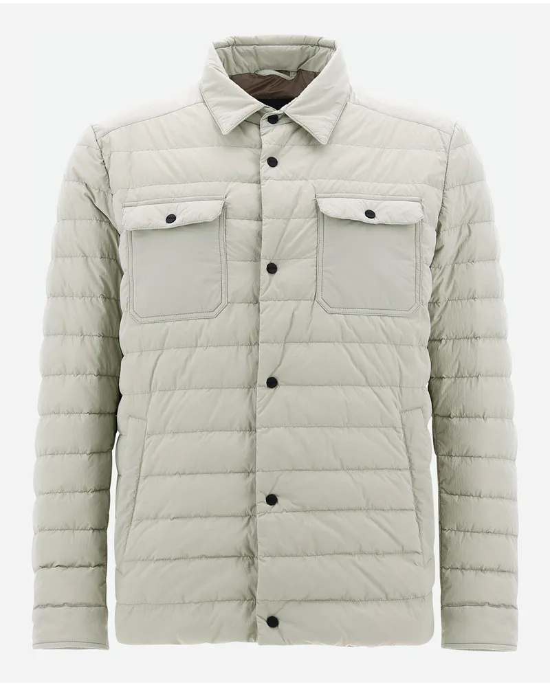 Herno Camicia In Ultralight Crease Naturale