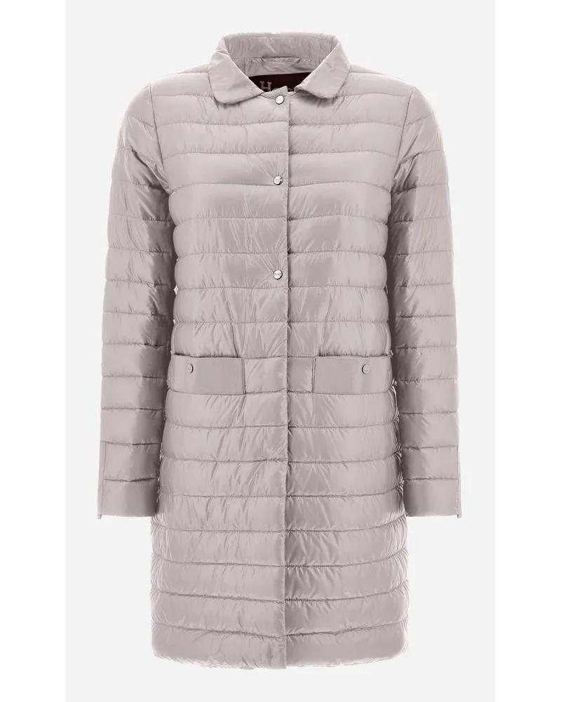 Herno Cappotto In Nylon Ultralight Grigio