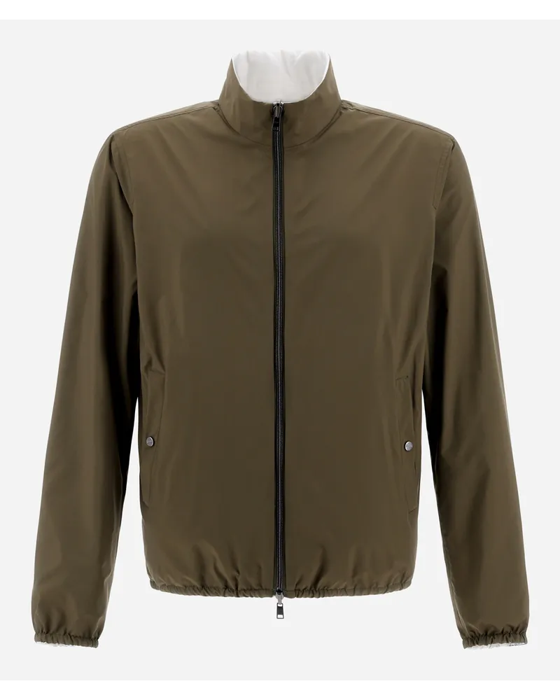 Herno Bomber In Microfibra Millionaire Reversibile Ed Ecoage Militare