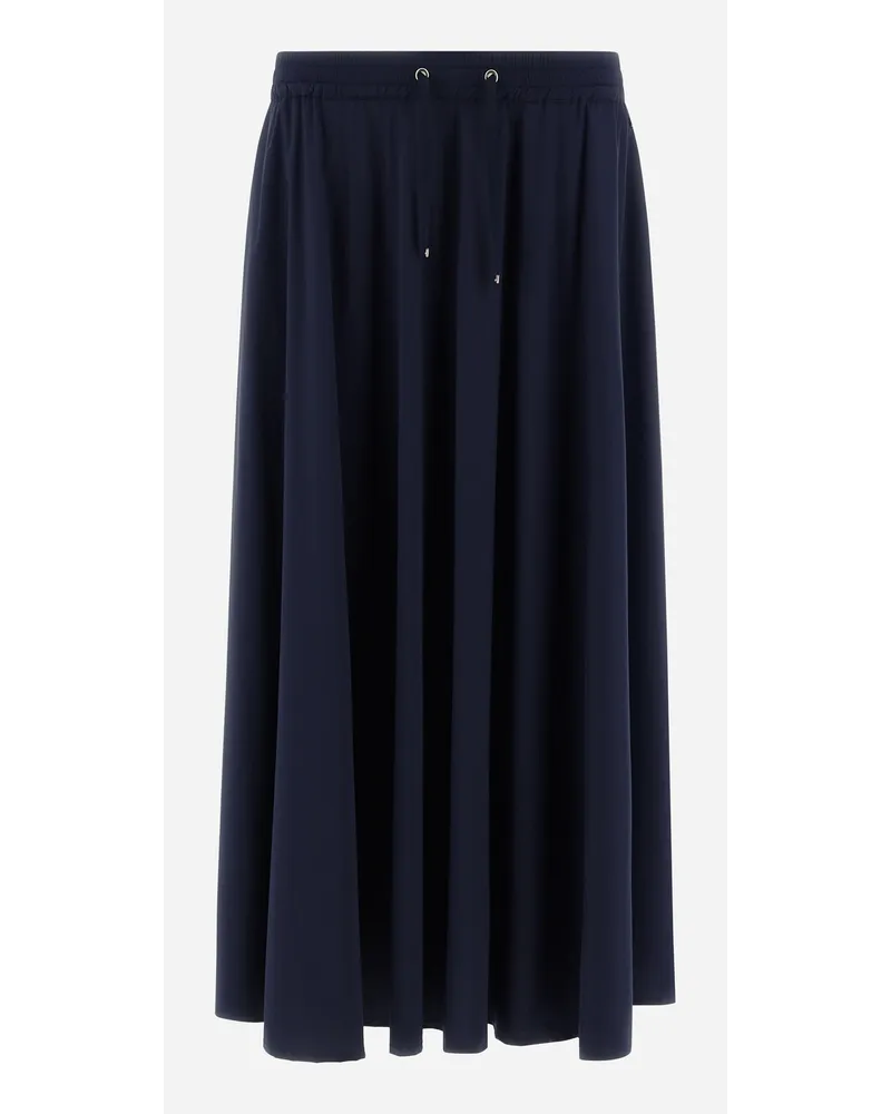 Herno Gonna In Light Nylon Stretch Blu
