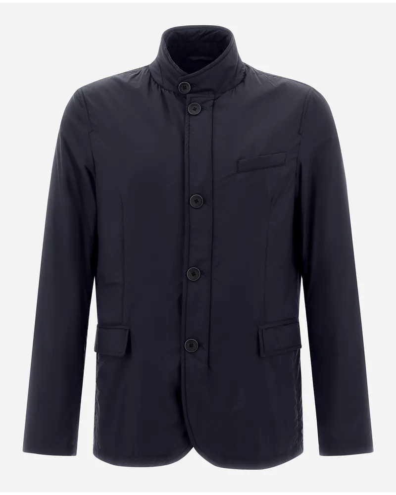 Herno Blazer In Ecoage Blu