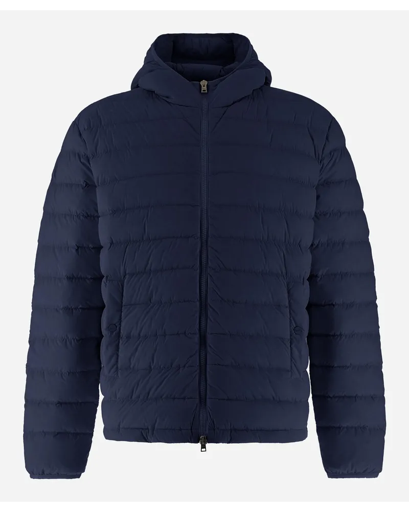 Herno Bomber Resort In Light Nylon Stretch Blu