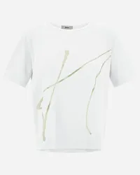 Herno T-shirt In Interlock Jersey Bianco