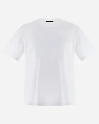 Herno T-shirt In Superfine Cotton Stretch E Light Scuba Bianco