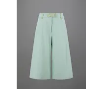 Pantaloni Cropped Laminar In Comfort Structured - Donna Pantaloni Verde Spuma Di Mare