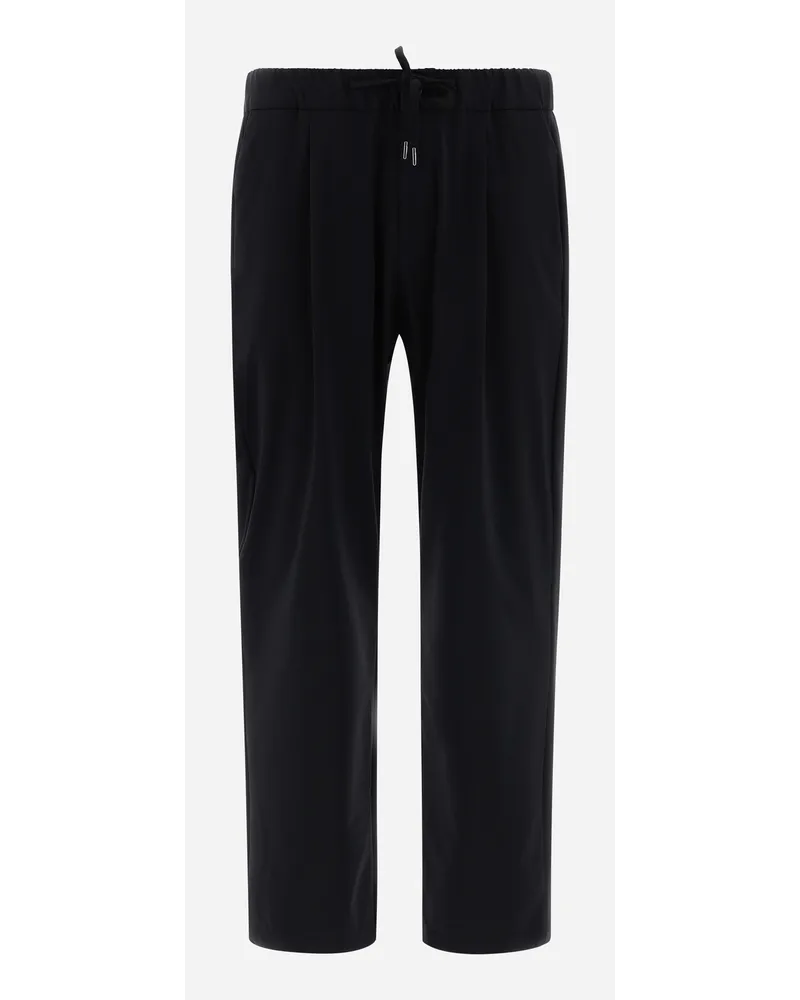 Herno Pantaloni In Nylon Jersey Nero