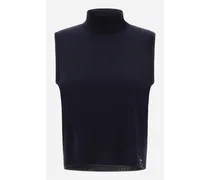 Top In Glam Knit Effect - Donna T-shirt Blu Navy