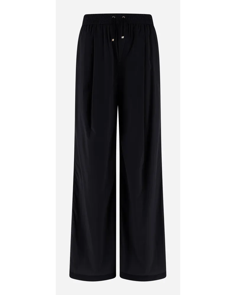 Herno Pantaloni Resort In Light Nylon Stretch Nero