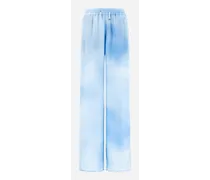 Pantaloni In Cloud Silk - Donna Pantaloni Azzurro Chiaro